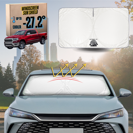 Front Windscreen Sun Shade for RAM 1500 Laramie 2019 - Current (DT) - Standard 150 x 85 cm