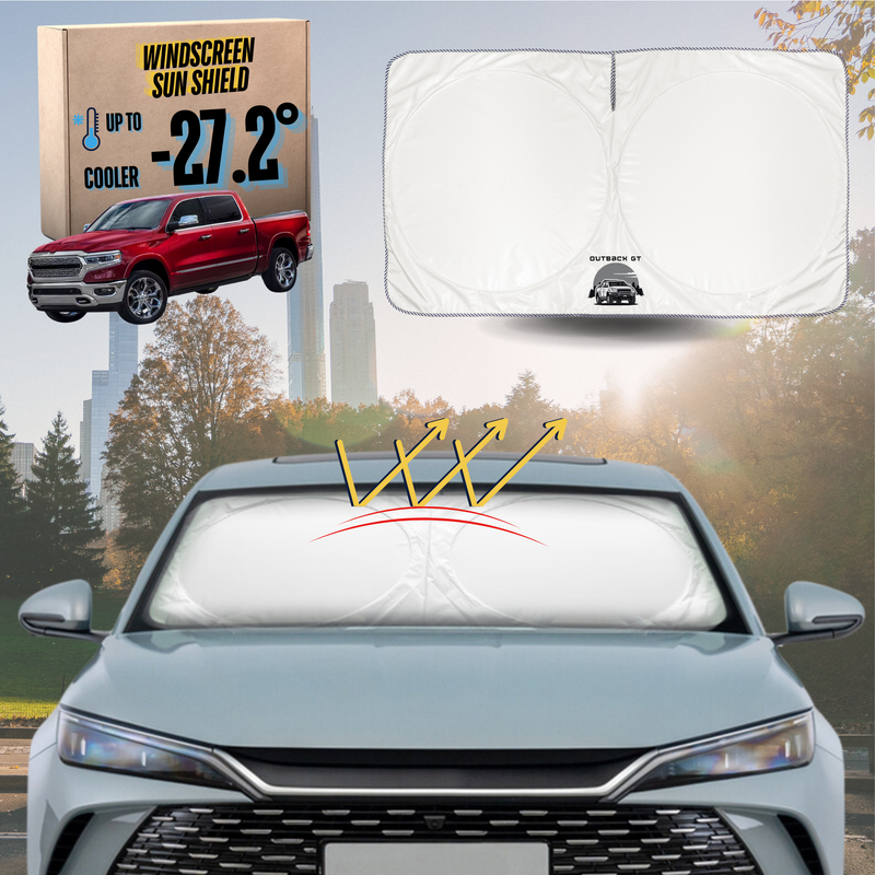 Front Windscreen Sun Shade for RAM 1500 Laramie 2019 - Current (DT) - Standard 150 x 85 cm