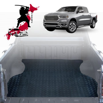 Black Samurai UTE Tub Mat Tray Liner for RAM 1500 Limited 2019 - Current (DT) - In 2 Pcs - Black