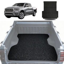Honeycomb UTE Tub Mat Tray Liner for RAM 1500 Limited 2019 - Current (DT) - In 2 Pcs - Black & Grey