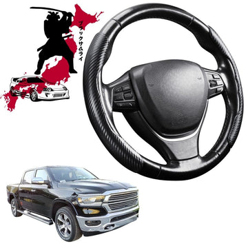 Black Samurai Segmented Steering Wheel Cover for RAM 1500 Limited 2019 - Current (DT)
