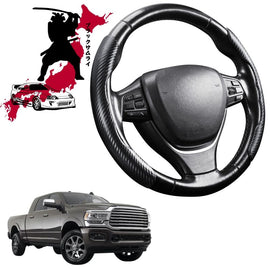 Black Samurai Segmented Steering Wheel Cover for RAM 2500/3500 Laramie 2021 - Current