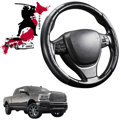 Black Samurai Segmented Steering Wheel Cover for RAM 2500/3500 Laramie 2021 - Current