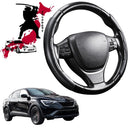 Black Samurai Segmented Steering Wheel Cover for Renault Arkana 2021 - Current-1