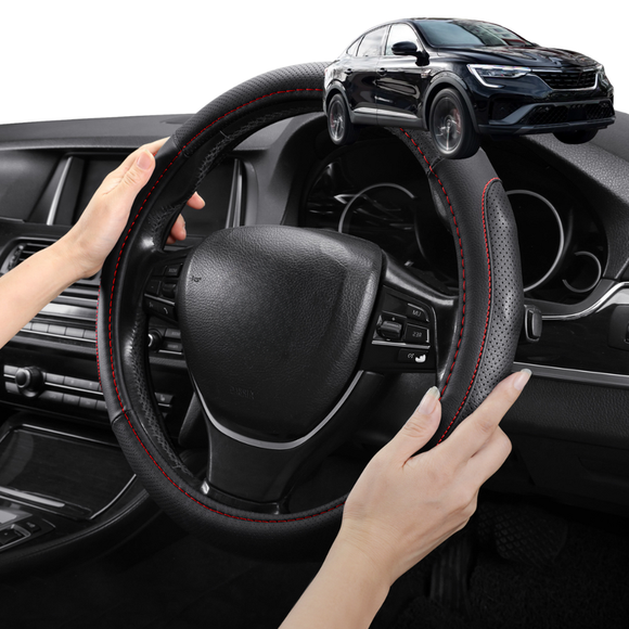 Steering Wheel Cover Pro Extra Layer for Renault Arkana 2021 - Current - Breathable & Anti-Slip - Circle 38 cm