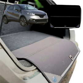 Rear Cargo Boot Bumper Protector for Renault CAPTUR 2014 - 2019 (J87) - Standard (72 x 55) - Black