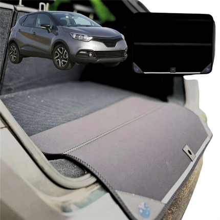 Rear Cargo Boot Bumper Protector for Renault CAPTUR 2014 - 2019 (J87) - Standard (72 x 55) - Black