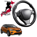 Black Samurai Segmented Steering Wheel Cover for Renault CAPTUR 2019 - Current (JB/JE)-1