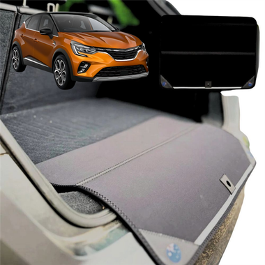 Rear Cargo Boot Bumper Protector for Renault CAPTUR 2019 - Current (JB/JE) - Standard (72 x 55) - Black