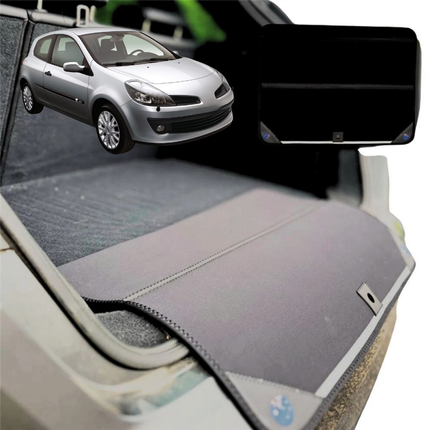 Rear Cargo Boot Bumper Protector for Renault Clio 2005 - 2011 (BR/CR/SB/SR) - Standard (72 x 55) - Black