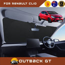 Front Windscreen Sun Shade for Renault Clio 2012 - 2019 (BH/KH) - Standard 150 x 85 cm - Black-1