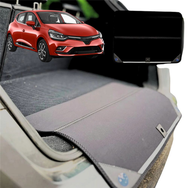 Rear Cargo Boot Bumper Protector for Renault Clio 2012 - 2019 (BH/KH) - Standard (72 x 55) - Black