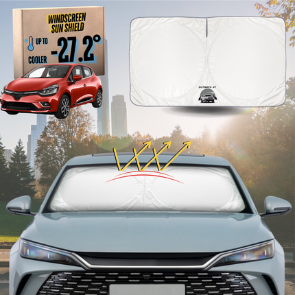 Front Windscreen Sun Shade for Renault Clio 2012 - 2019 (BH/KH) - Standard 150 x 85 cm