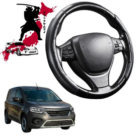Black Samurai Segmented Steering Wheel Cover for Renault KANGOO 2021 - Current X61 Facelift