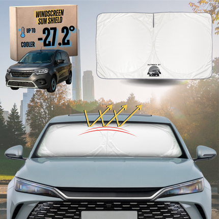 Front Windscreen Sun Shade for Renault KANGOO 2021 - Current X61 Facelift - XL 160 x 100 cm