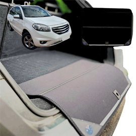 Rear Cargo Boot Bumper Protector for Renault KOLEOS 2008 - 2015 (HY) - XL (98 x 55) - Black