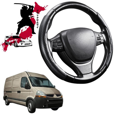 Black Samurai Segmented Steering Wheel Cover for Renault Master Van 2010 - Current X70, X62