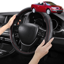 Steering Wheel Cover Pro Extra Layer for Renault Megane 2003-2008 Cabriolet - Breathable & Anti-Slip - Circle 38 cm-1