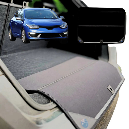 Rear Cargo Boot Bumper Protector for Renault Megane 2008 - 2016 Hatch - Standard (72 x 55) - Black