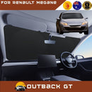 Front Windscreen Sun Shade for Renault Megane 2008 - 2016 R.S. - Standard 150 x 85 cm - Black-1