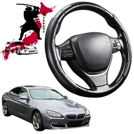 Black Samurai Segmented Steering Wheel Cover for BMW 6 Series Gran Coupe 2011 - 2019 (F06)