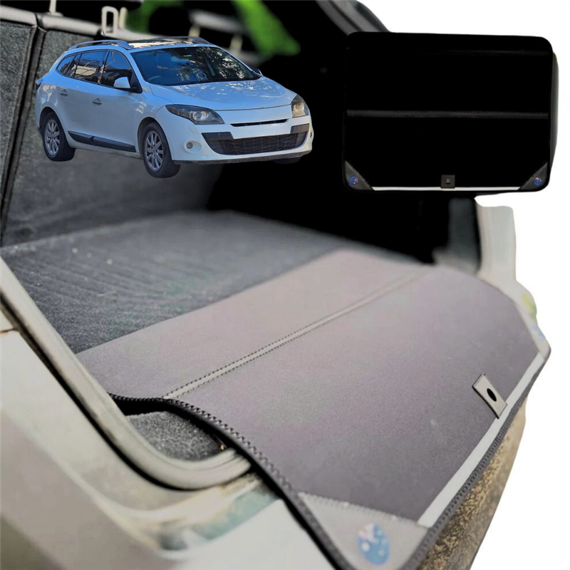 Rear Cargo Boot Bumper Protector for Renault Megane 2008 - 2016 Wagon - Standard (72 x 55) - Black