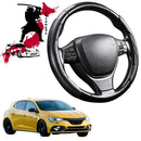 Black Samurai Segmented Steering Wheel Cover for Renault Megane 2017 - Current R.S.-1