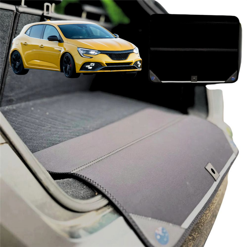 Rear Cargo Boot Bumper Protector for Renault Megane 2017 - Current R.S. - Standard (72 x 55) - Black