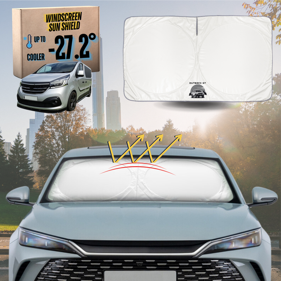 Front Windscreen Sun Shade for Renault Trafic 2014 - Current (X82) - XL 160 x 100 cm