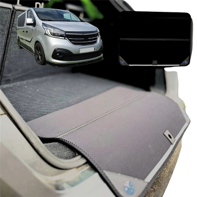 Rear Cargo Boot Bumper Protector for Renault Trafic 2014 - Current (X82) - XL (98 x 55) - Black