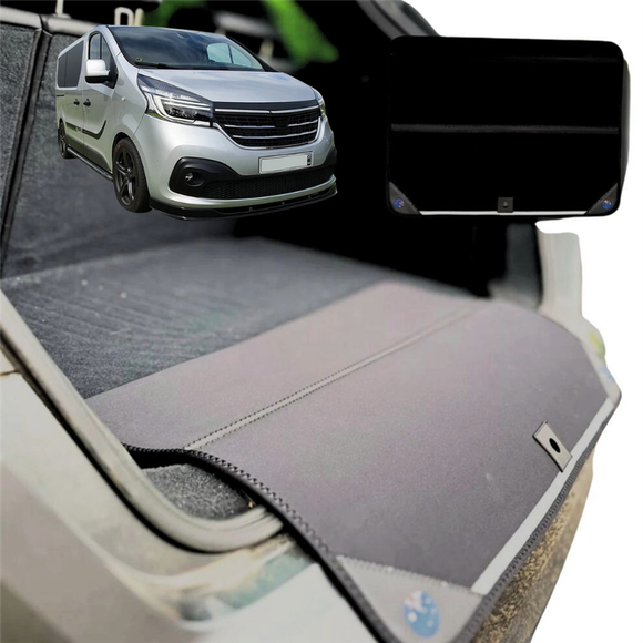 Rear Cargo Boot Bumper Protector for Renault Trafic 2014 - Current (X82) - XL (98 x 55) - Black