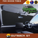 Front Windscreen Sun Shade for Skoda Fabia 2014 - 2021 (NJ) - Standard 150 x 85 cm - Black-1