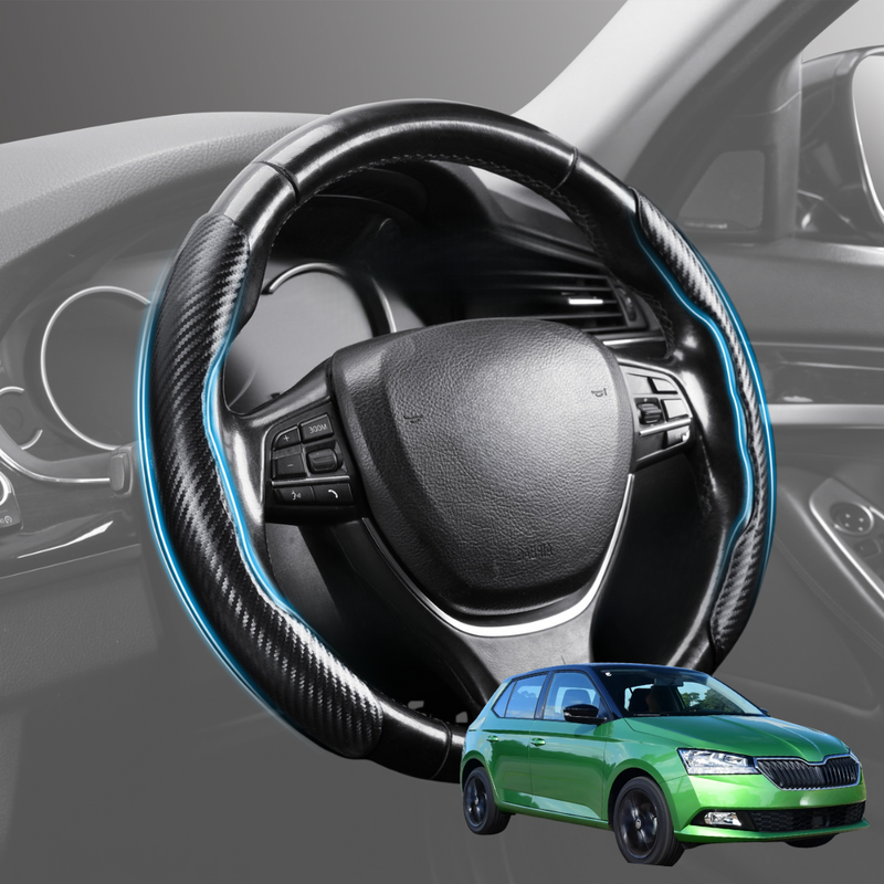 Segmented Steering Wheel Cover for Skoda Fabia 2014 - 2021 (NJ) - Universal Size