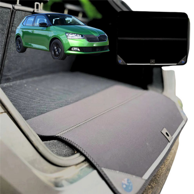 Rear Cargo Boot Bumper Protector for Skoda Fabia 2014 - 2021 (NJ) - Standard (72 x 55) - Black