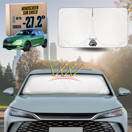 Front Windscreen Sun Shade for Skoda Fabia 2014 - 2021 (NJ) - Standard 150 x 85 cm