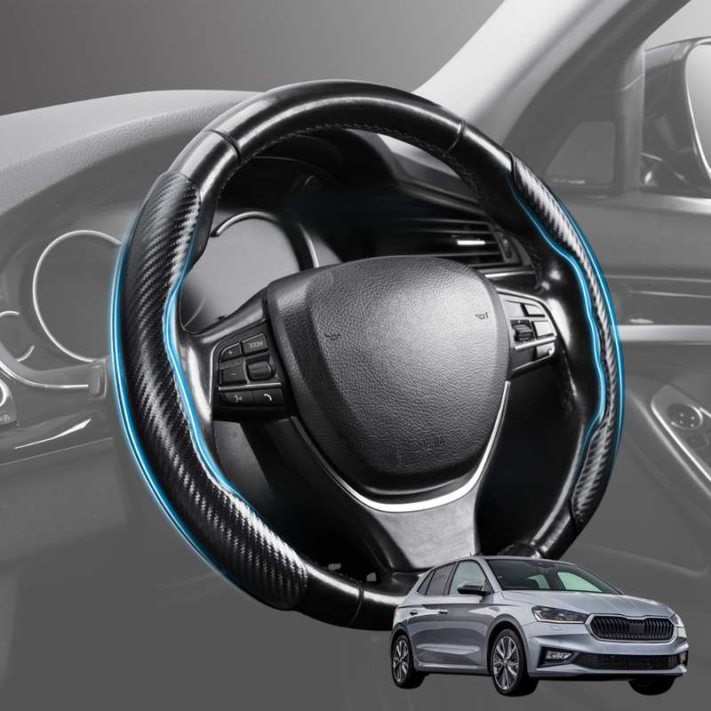 Segmented Steering Wheel Cover for Skoda Fabia 2021 - Current - Universal Size