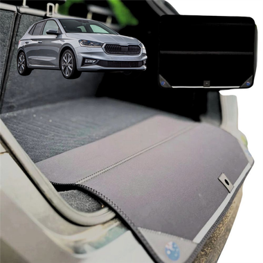 Rear Cargo Boot Bumper Protector for Skoda Fabia 2021 - Current - Standard (72 x 55) - Black