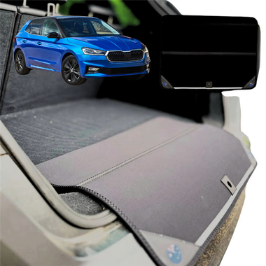 Rear Cargo Boot Bumper Protector for Skoda Fabia 2022 - Current - Standard (72 x 55) - Black