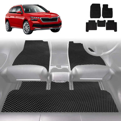 6D Diamond Car Floor Mats for Skoda Kamiq 2019 - Current NW - Custom-Fit Carpet Liner
