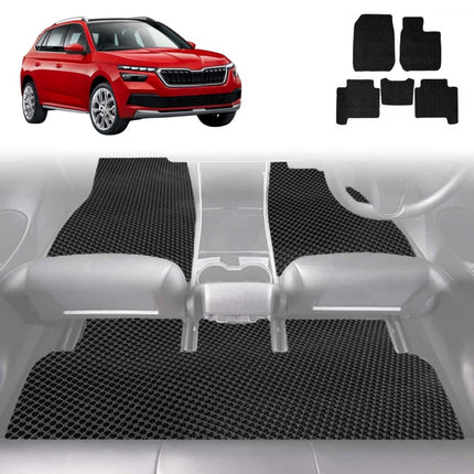 6D Diamond Car Floor Mats for Skoda Kamiq 2019 - Current NW - Custom-Fit Carpet Liner