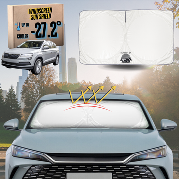 Front Windscreen Sun Shade for Skoda Karoq 2017 - Current NU - Standard 150 x 85 cm