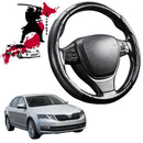Black Samurai Segmented Steering Wheel Cover for Skoda Octavia 2013 - 2020 NE-1