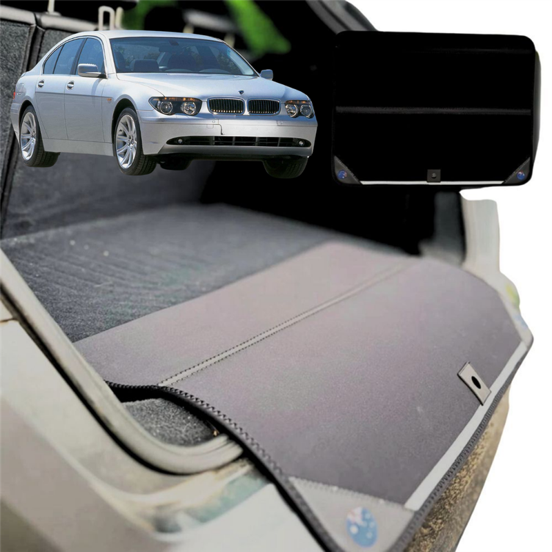 Rear Cargo Boot Bumper Protector for BMW 7 Series 2002 - 2009 (E65 E66 E67 E68) - Standard (72 x 55) - Black