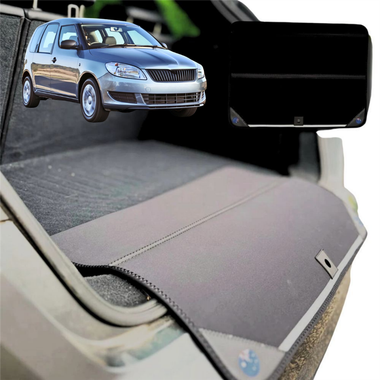 Rear Cargo Boot Bumper Protector for Skoda Roomster 2006 - 2015 (5J) - Standard (72 x 55) - Black