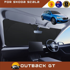Front Windscreen Sun Shade for Skoda Scala 2021 - Current - Standard 150 x 85 cm - Black