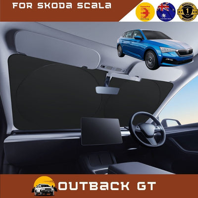 Front Windscreen Sun Shade for Skoda Scala 2021 - Current - Standard 150 x 85 cm - Black