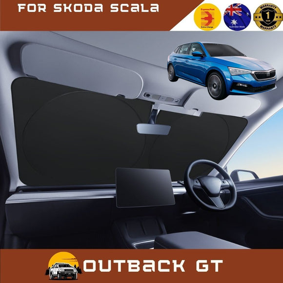 Front Windscreen Sun Shade for Skoda Scala 2021 - Current - Standard 150 x 85 cm - Black