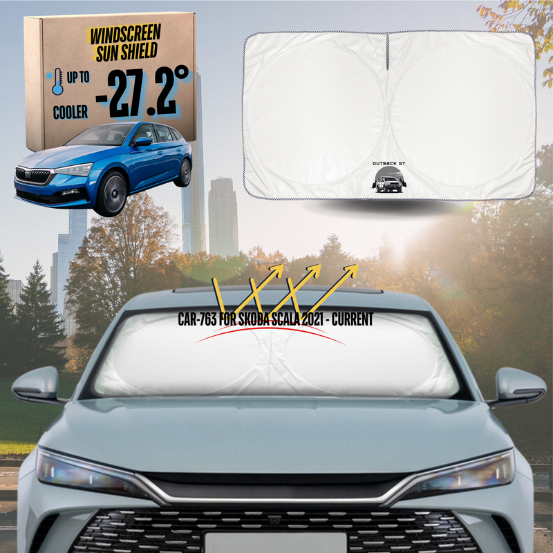 Front Windscreen Sun Shade for Skoda Scala 2021 - Current - Standard 150 x 85 cm