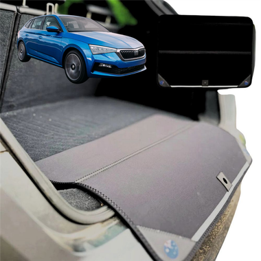 Rear Cargo Boot Bumper Protector for Skoda Scala 2021 - Current - Standard (72 x 55) - Black