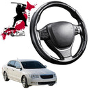 Black Samurai Segmented Steering Wheel Cover for Skoda Superb 2008 - 2015 (B6, Typ 3T)-1